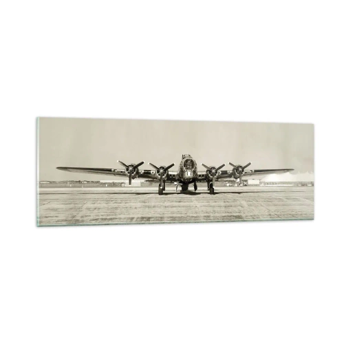 Obraz na skle - Ako vždy pripravený - 90x30 cm