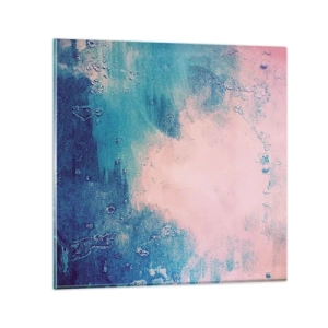 Obraz na skle - Modré objatie - 30x30 cm