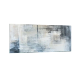 Obraz na skle - Za závojom modrej - 100x40 cm