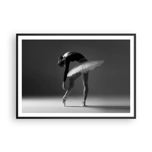 Plagát v čiernom ráme - Bella ballerina - 100x70 cm