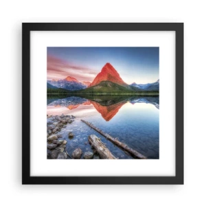 Plagát v čiernom ráme - Teplo a chlad - 30x30 cm