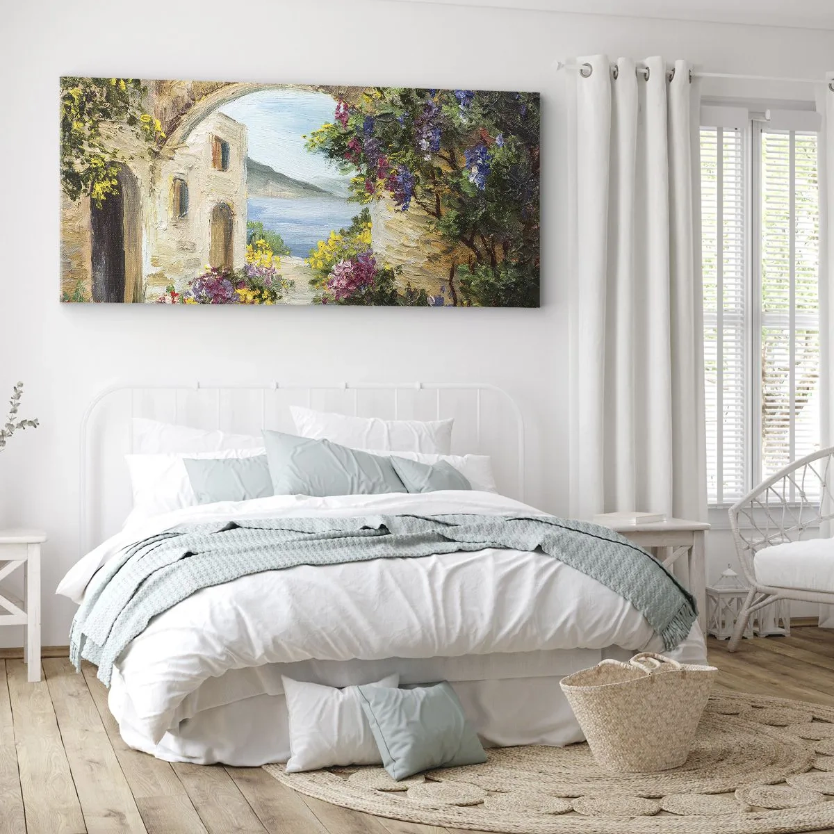 Obraz na plátne - Pôvab pobrežnej krajiny - 100x40 cm