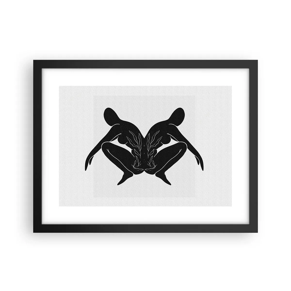 Plagát v čiernom ráme - Spoločná duša - 40x30 cm