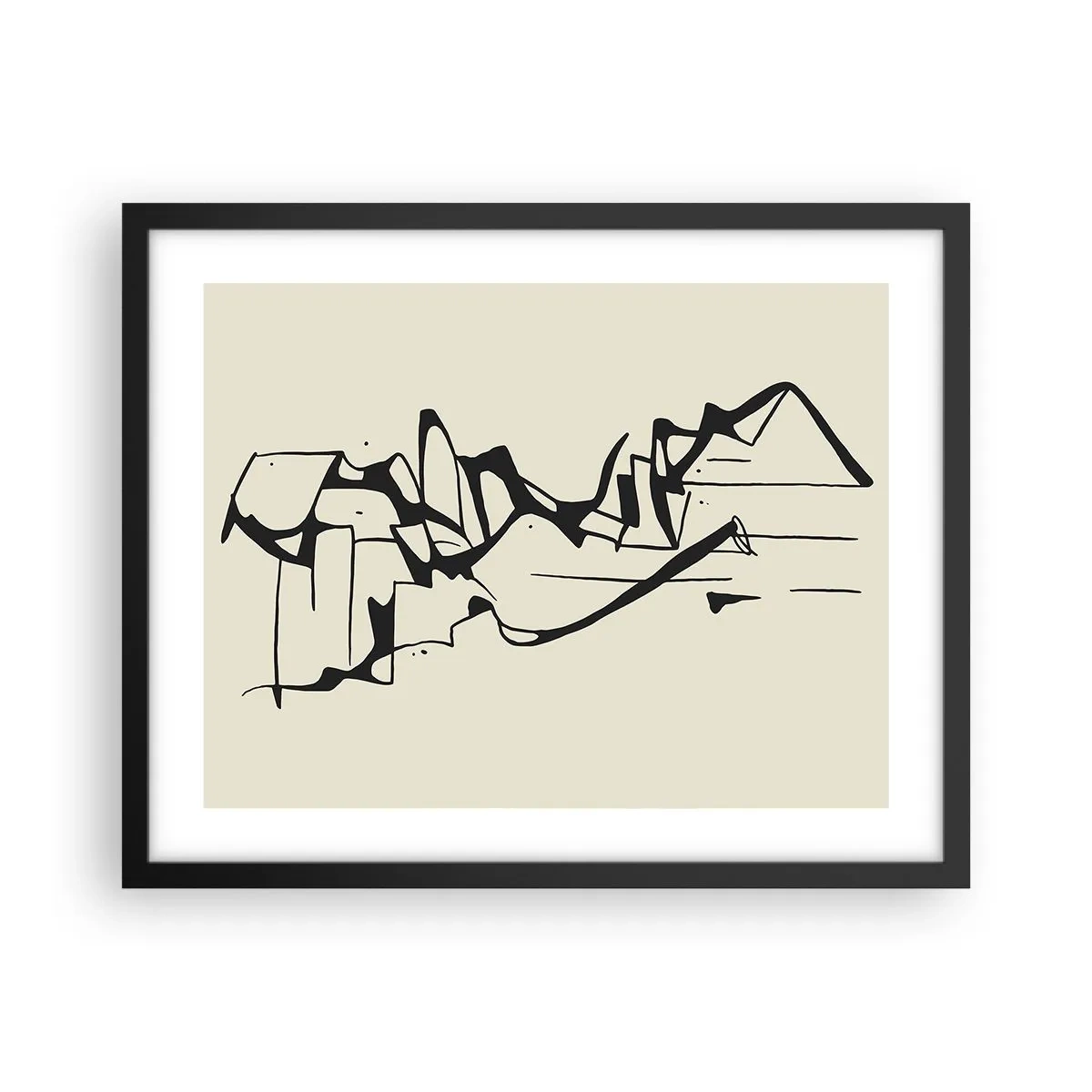 Plagát v čiernom ráme - Možná krajina - 50x40 cm