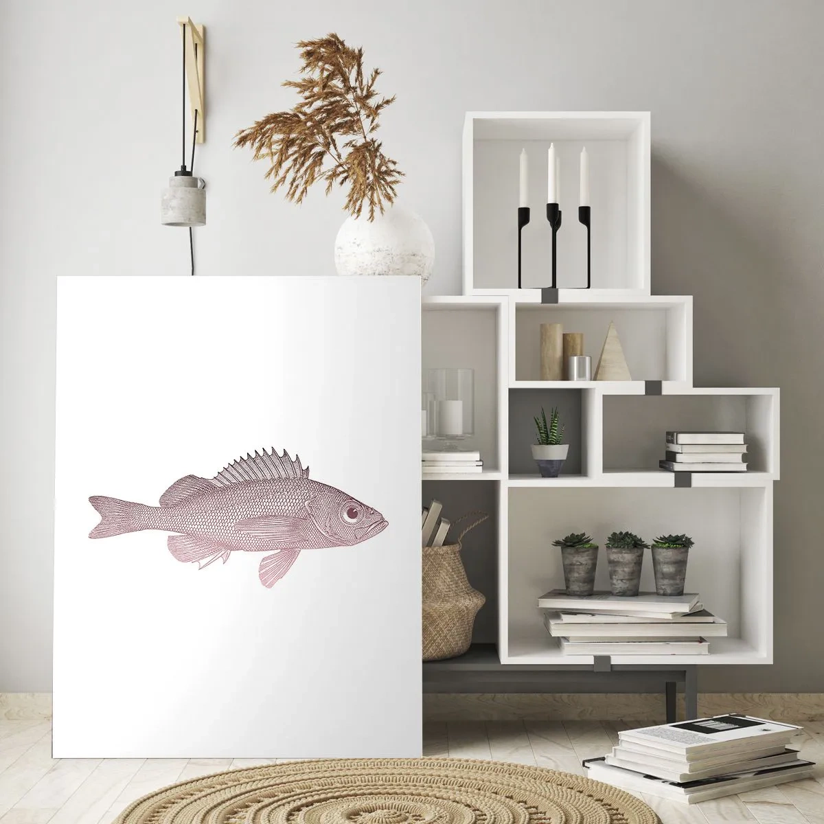 Obraz na skle - Ryba s veľkými očami - 50x70 cm