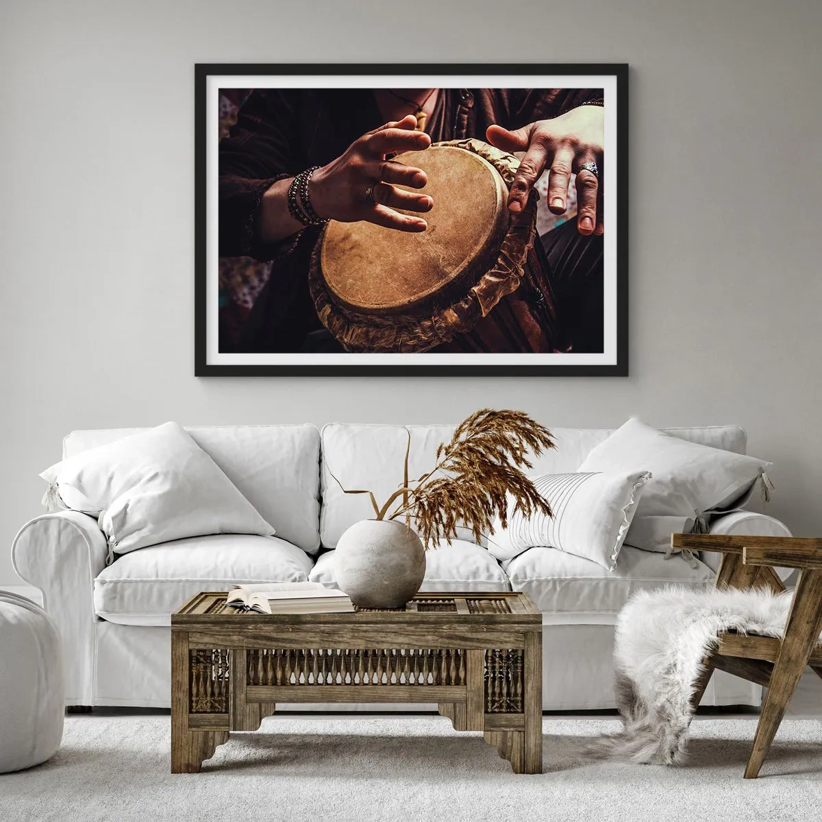 Plagát v čiernom ráme - V rytme srdca - 70x50 cm
