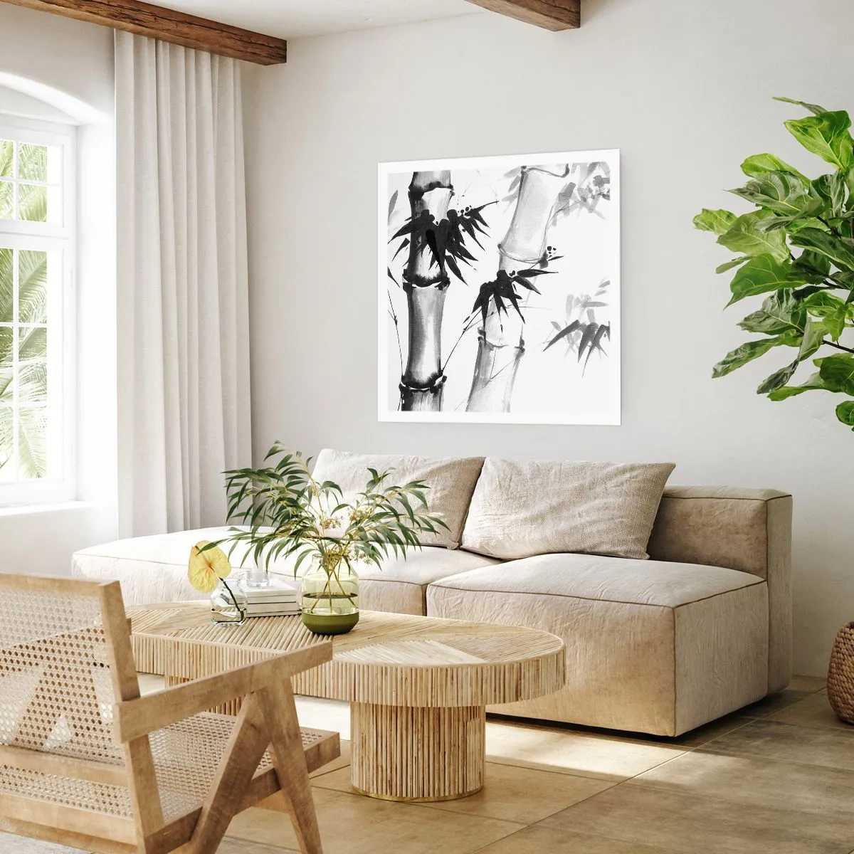 Plagát - Blízky záber na orient - 50x50 cm