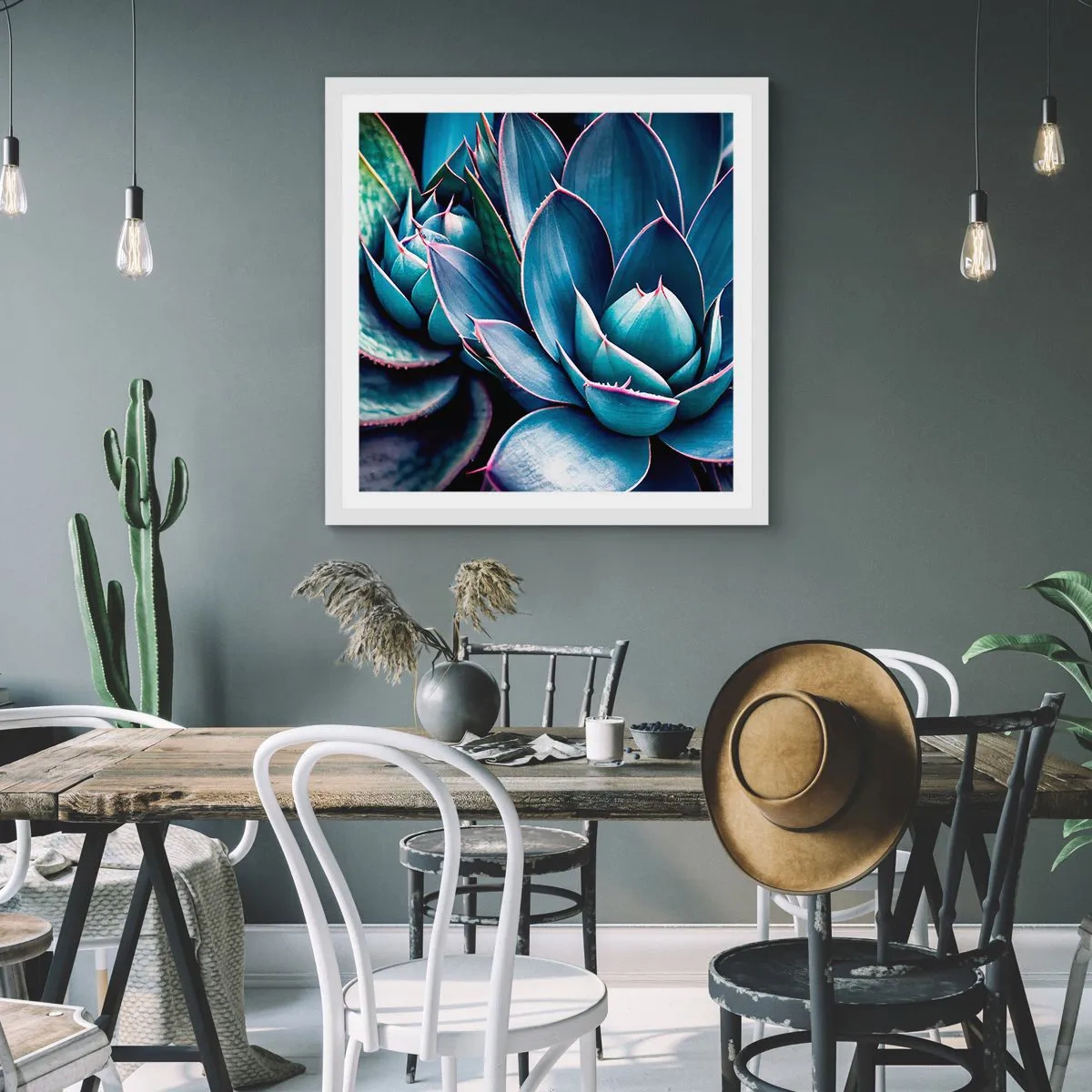 Plagát v bielom ráme - Vitálna sila - 30x30 cm