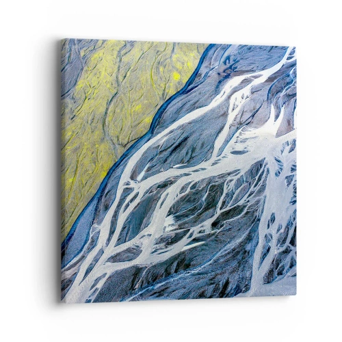 Obraz na plátne - Jaskynné maľby prírody - 40x40 cm