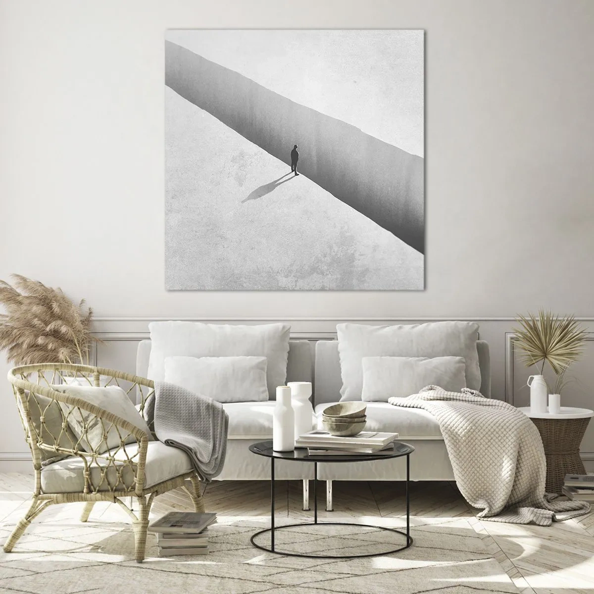 Obraz na skle - Jasný cieľ - 50x50 cm