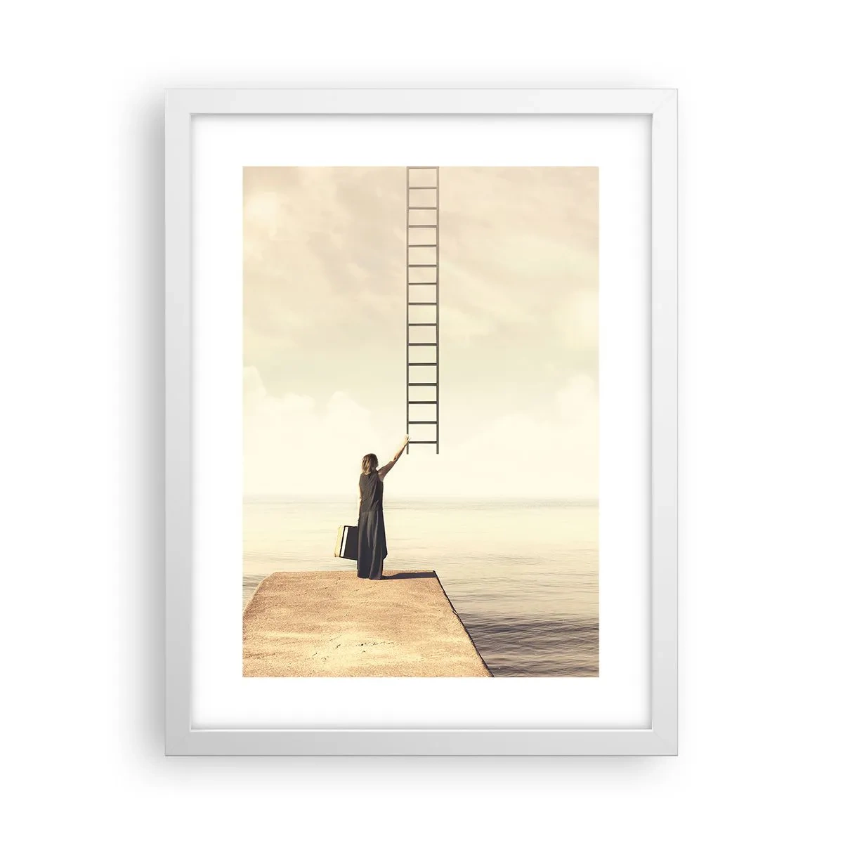 Plagát v bielom ráme - Magická cesta - 30x40 cm