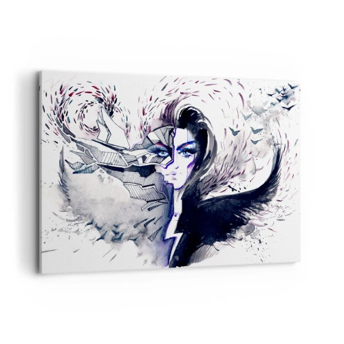 Obraz na plátne - Démonická a krásna - 120x80 cm