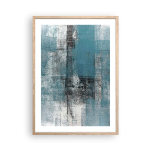 Plagát v ráme zo svetlého duba - Voda a vzduch - 50x70 cm