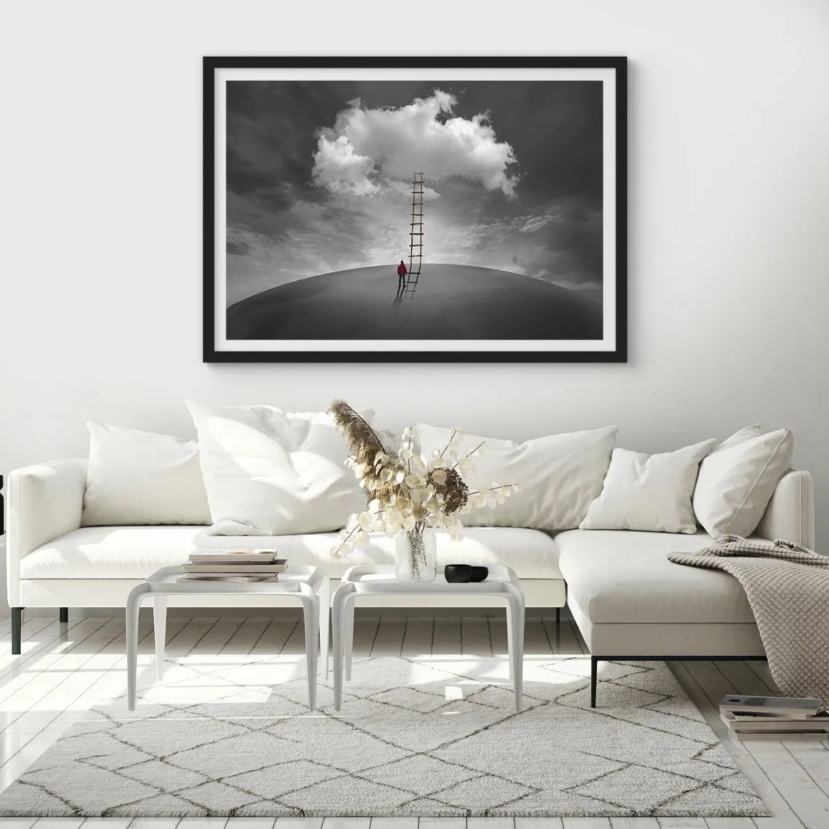 Plagát v čiernom ráme - Všetko je možné - 70x50 cm