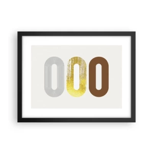 Plagát v čiernom ráme - Ooo! - 40x30 cm