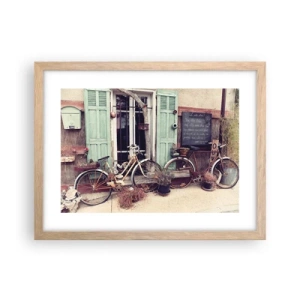 Plagát v ráme zo svetlého duba - Nech žije provincia - 40x30 cm