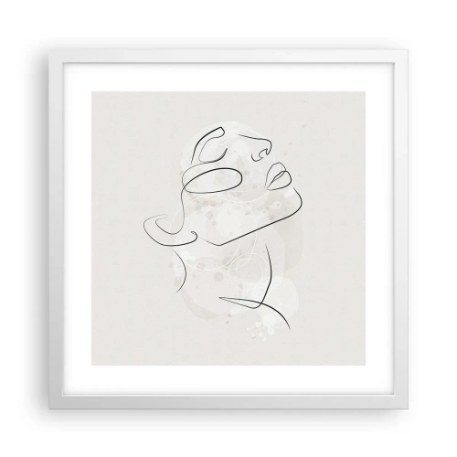 Plagát v bielom ráme - Náčrt sna - 40x40 cm