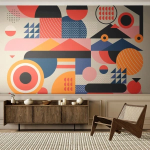 Fototapeta Premium Canvas - Kompozícia: poďme sa hrať - Abstrakcia, Vektor, Moderné - 300x210 cm
