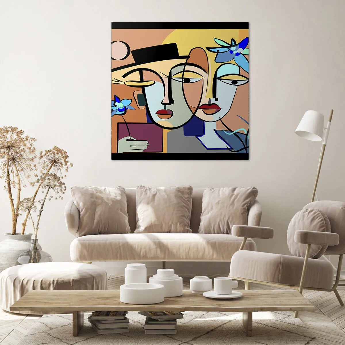 Obraz na plátne - Picassovo randez vous - 30x30 cm