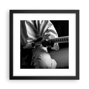 Plagát v čiernom ráme - Duša bojovníka - 30x30 cm