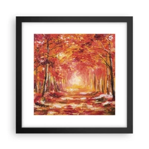 Plagát v čiernom ráme - Medený les - 30x30 cm