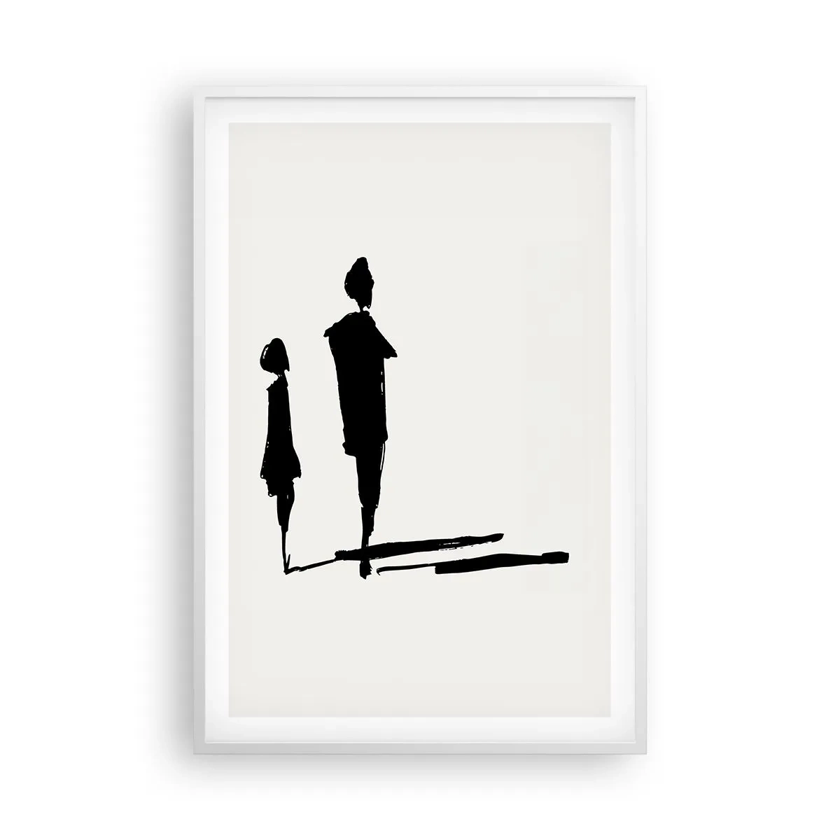 Plagát v bielom ráme - Určite spolu? - 61x91 cm