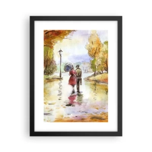 Plagát v čiernom ráme - Romantická jeseň v parku
 - 30x40 cm