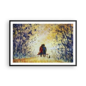 Plagát v čiernom ráme - Magický okamih - 91x61 cm