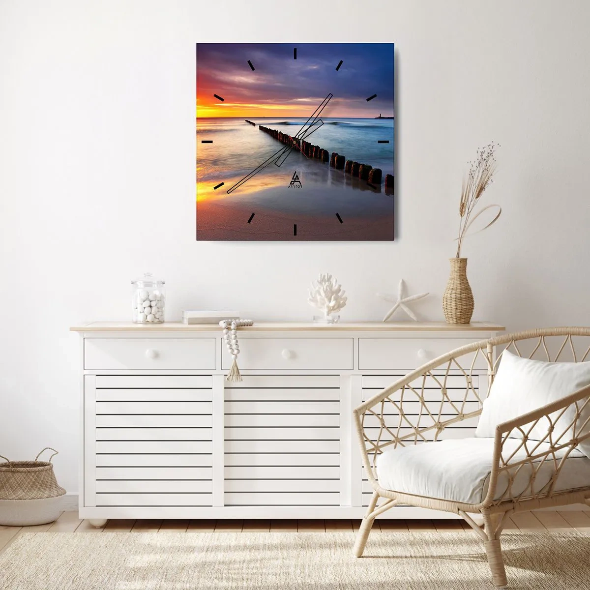 Nástenné hodiny - Počúvaj ticho - 30x30 cm