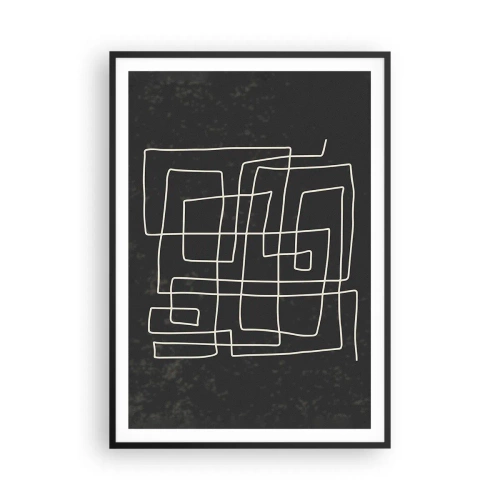 Plagát v čiernom ráme - Nie je to tak jednoduché - 70x100 cm