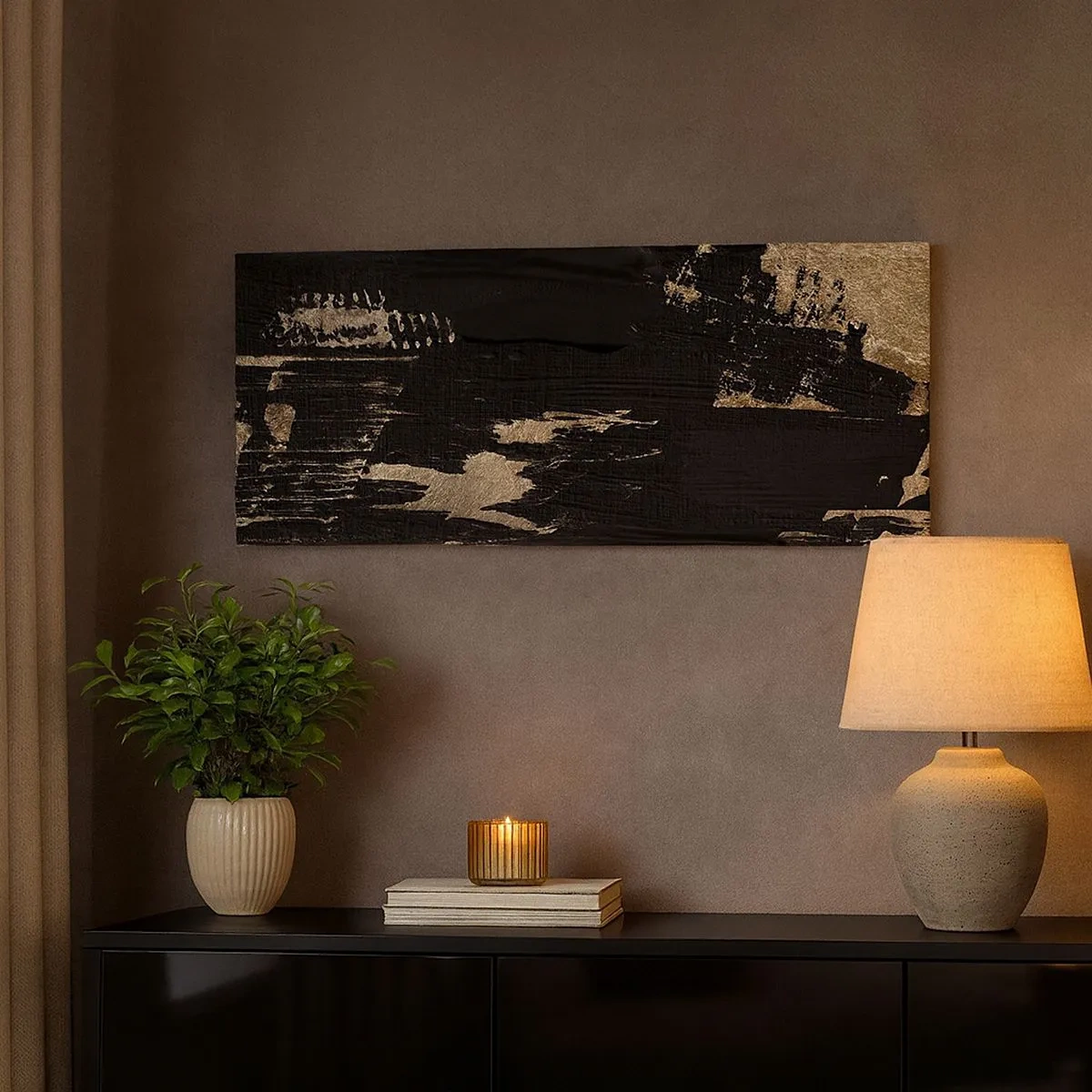 Obraz na plátne - Stopa dotyku - 100x40 cm