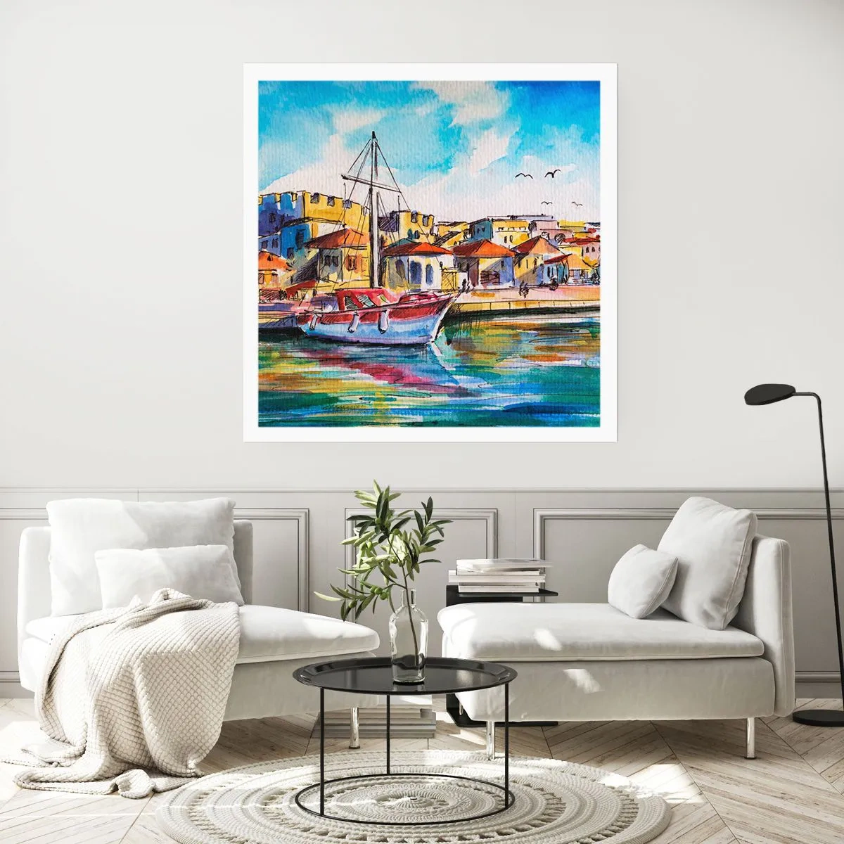 Plagát - Dúhové popoludnie - 60x60 cm