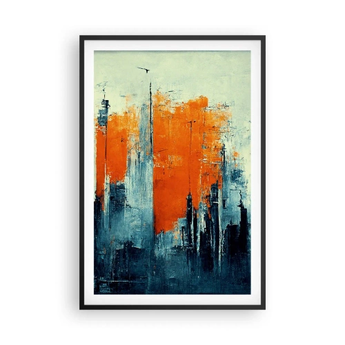 Plagát v čiernom ráme - Moderná krajina - 61x91 cm