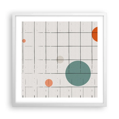 Plagát v bielom ráme - Uväznené. My alebo ony? - 50x50 cm