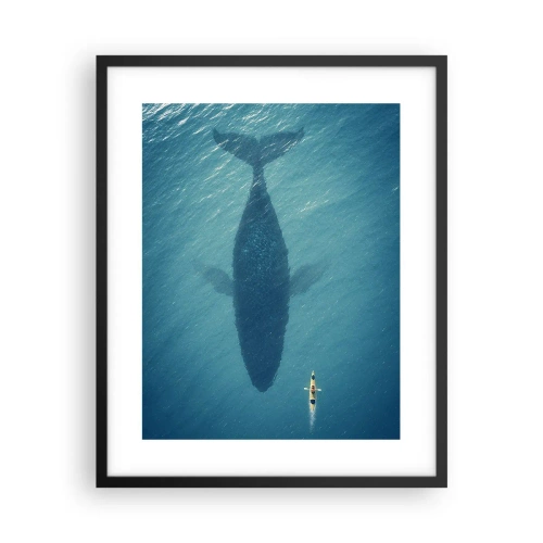 Plagát v čiernom ráme - Stretnutie na oceáne - 40x50 cm