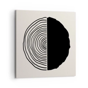 Obraz na plátne - Pol na pol - 60x60 cm