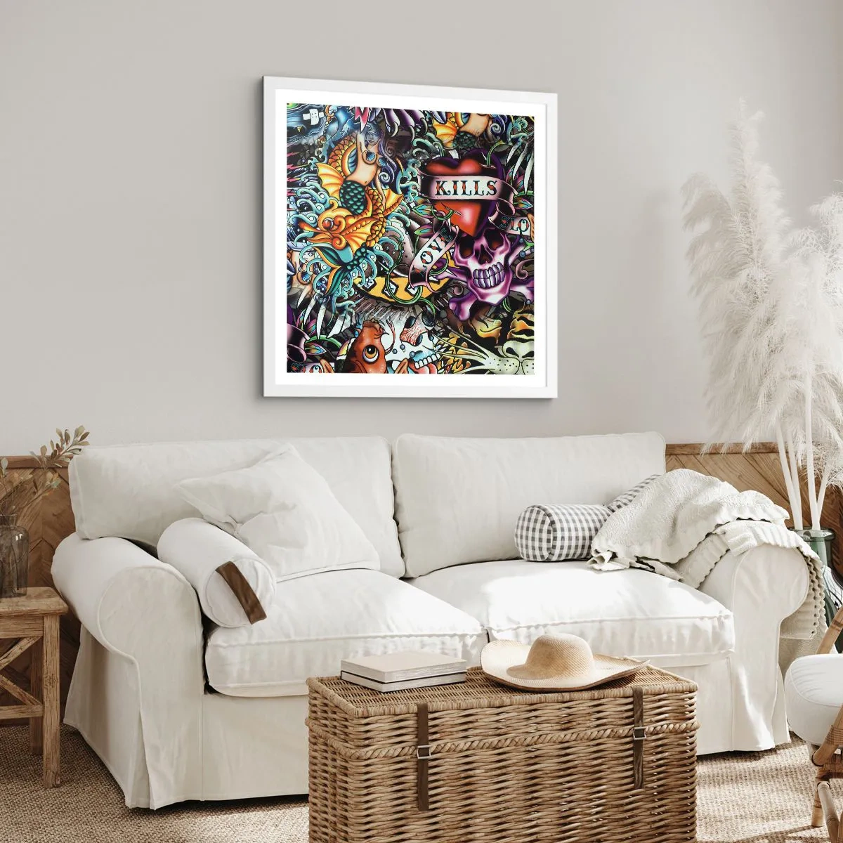 Plagát v bielom ráme - Sen tatéra - 60x60 cm