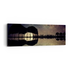 Obraz na plátne - Noc na konci sveta - 90x30 cm