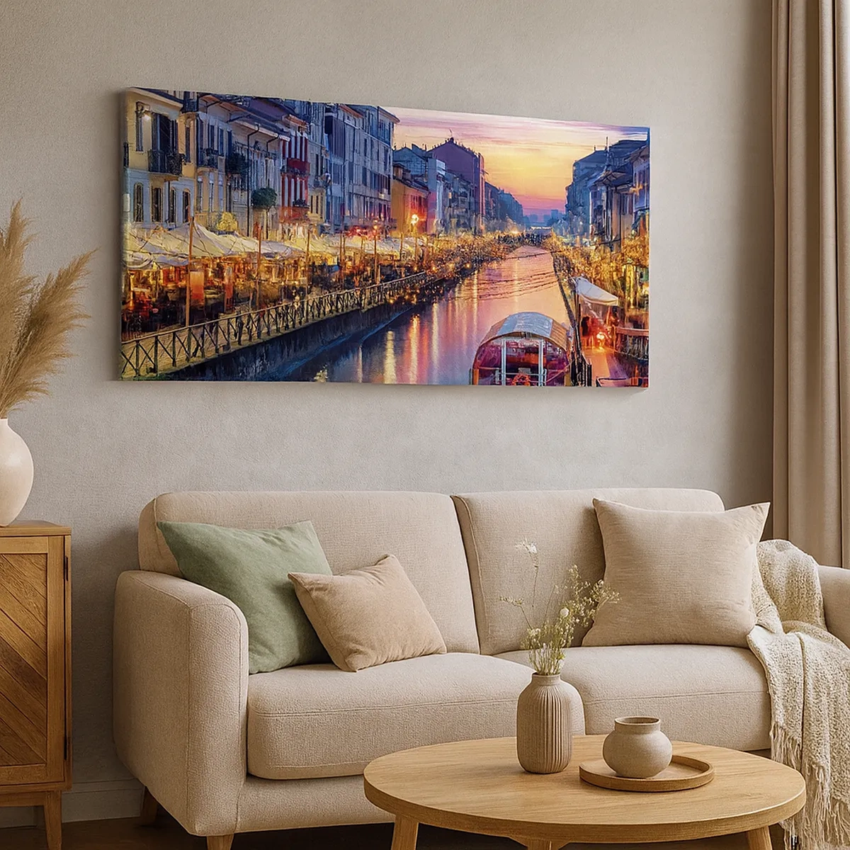 Obraz na plátne - Večer plný svetla a zábavy - 30x30 cm