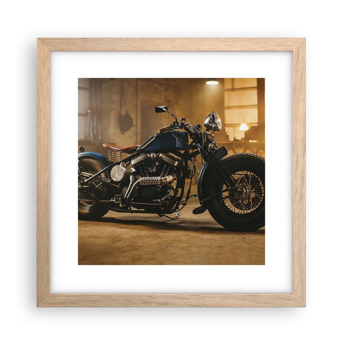 Plagát v ráme zo svetlého duba - Môžem všetko - 30x30 cm