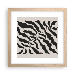 Plagát v ráme zo svetlého duba - Povaha štvorca - 30x30 cm