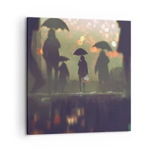 Obraz na plátne - Z perspektívy kvapky dažďa - 60x60 cm