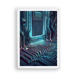 Plagát v bielom ráme - Len tak premýšľam… - 70x100 cm