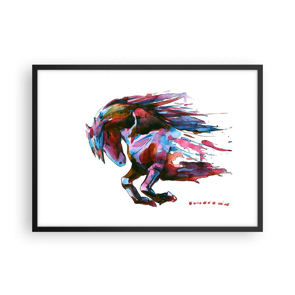 Plagát v čiernom ráme - Nadšenie - 70x50 cm