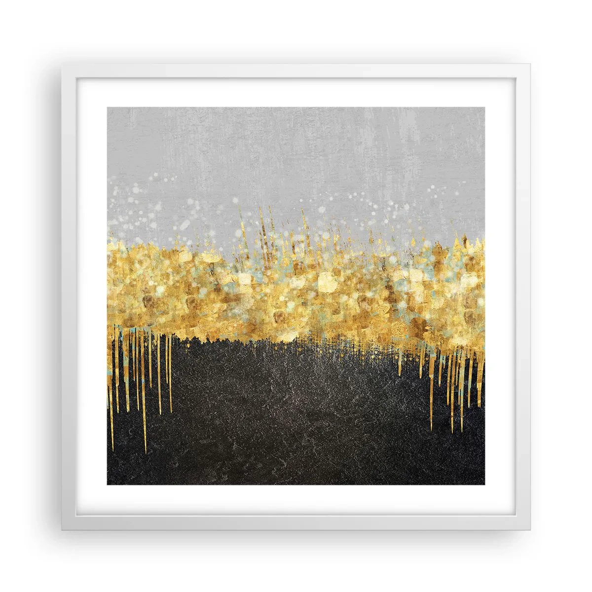 Plagát v bielom ráme - Dovnútra a nahor - 50x50 cm