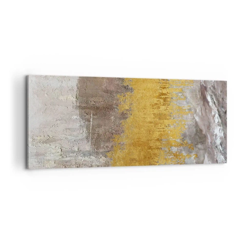 Obraz na plátne - Zlatistý závan - 100x40 cm