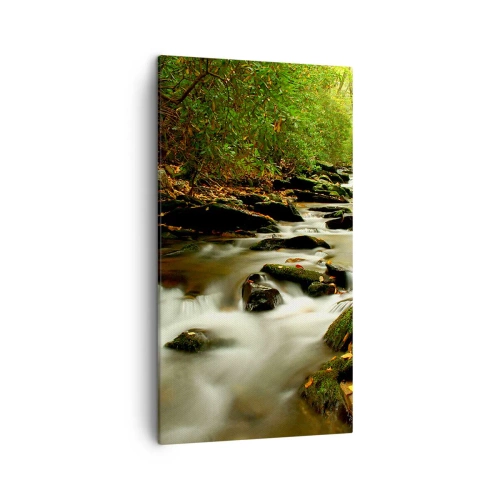 Obraz na plátne - Ako tekuté striebro - 45x80 cm