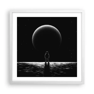 Plagát v bielom ráme - Tvári v tvár - 50x50 cm