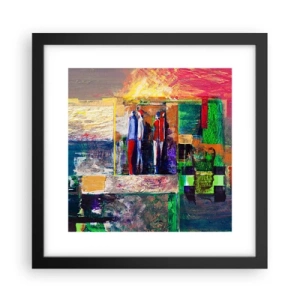 Plagát v čiernom ráme - Vzťahy a emócie - 30x30 cm