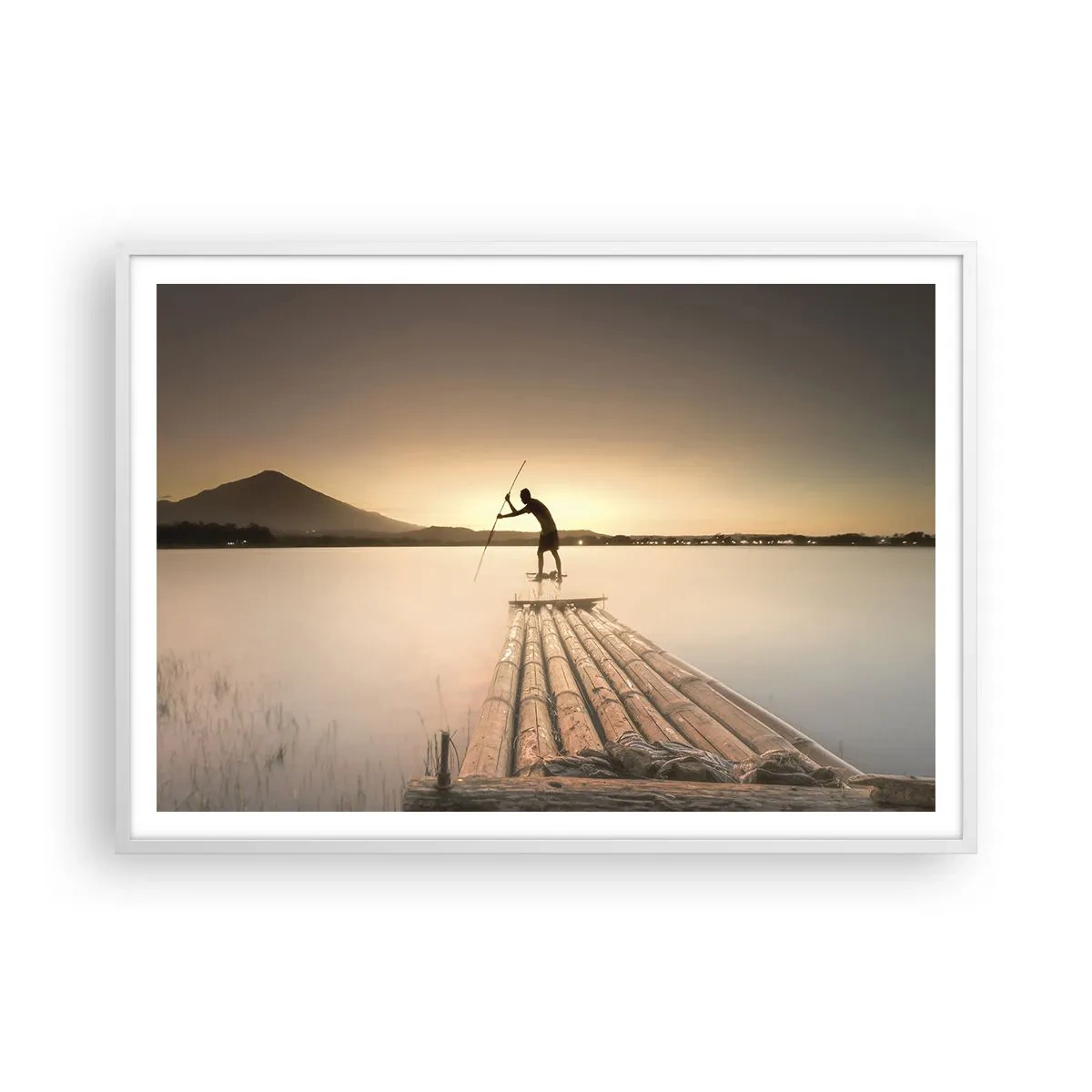 Plagát v bielom ráme - Pred odpočinkom - 100x70 cm